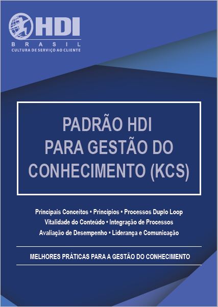 PADRÃO HDI PARA GESTÃO DO CONHECIMENTO (KCS)
